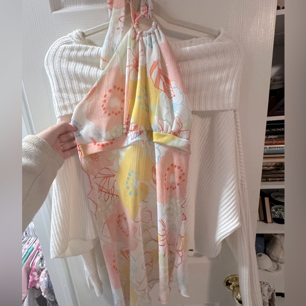Vintage y2k beachy halter top